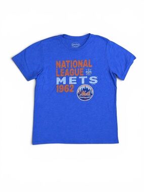 Majestic Threads Men’s New York Mets 1962 Tri Blend Graphic Tee Large